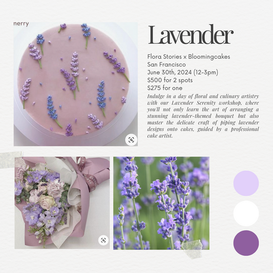 6.30.24 Lavender - Bouquet & Bento Cake