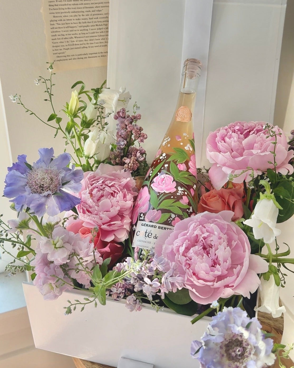 Mother's Day Floral + Wine Painting