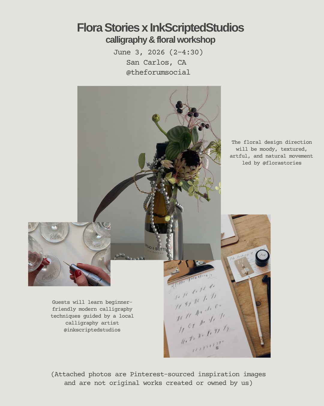 Calligraphy + Florals
